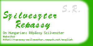 szilveszter repassy business card